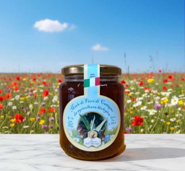 MIELE DI FIORI DI CASTAGNO CERTIFICATO BIO VASETTO DA 500 GR.