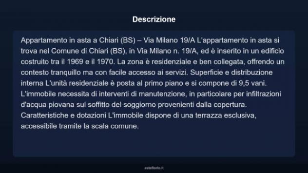 Immobile in asta di 160 m² con più di 5 locali in vendita a Chiari - Foto 4