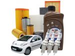 Kit Tagliando Citroen C1 3 Filtri Olio Total Classic 7 10w40 Candele Bosch