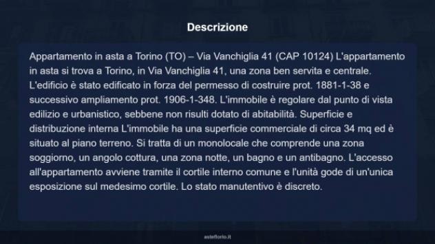 Immobile in asta di 34 m² in vendita a Torino - Foto 14