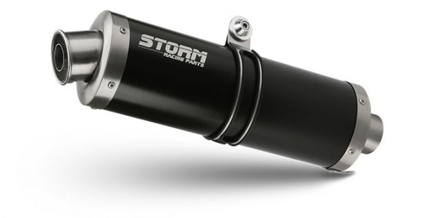 Scarico Mivv per Yamaha Fz6 Fazer Oval inox Suono Black in offerta - Foto 5