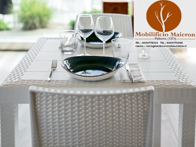 Set Sedie Tavoli Forlì Per Arredamento Esterno Bar Ristorante Pizzeria - Foto 4