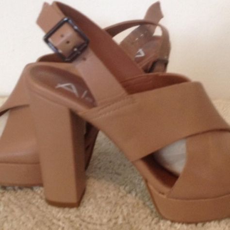 Sandali Open Toe Plateau tacco donna Tg 37