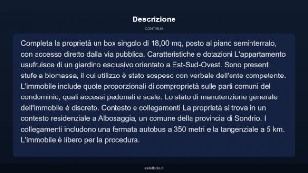 Immobile in asta di 93 m², box auto in vendita a Albosaggia - Foto 5