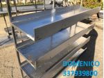 N.3 SCAFFALI IN ACCIAIO INOX PER ARTICOLI VARI