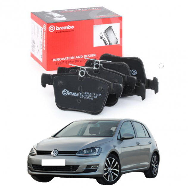 KIT PASTIGLIE FRENO POSTERIORI BREMBO VW GOLF VII 1.6 TDI 77KW