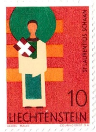 12 francobolli nuovi serie "Saints" Liechtenstein - Foto 4