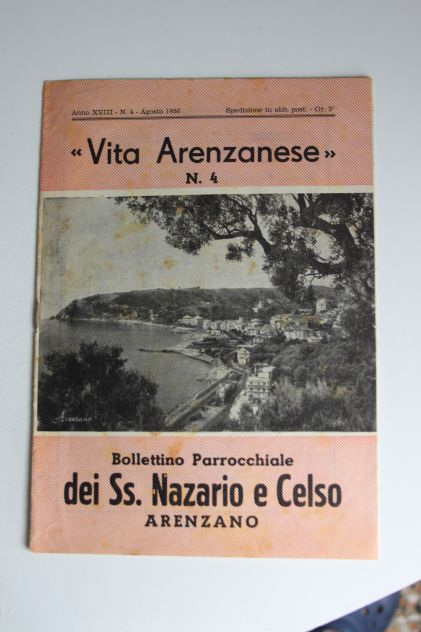 Bollettini parrocchiali anni 50/60 Arenzano Liguria SS Nazario e Celso da collez - Foto 6