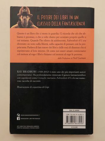 Fahrenheit 451 di Ray Bradbury 1°Ed.Mondadori, maggio 2016 - Foto 5