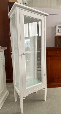 NUOVA CRISTALLIERA 1 ANTA DI VERO LEGNO, VARIE FINITURE - Foto 3