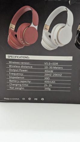Cuffie Wireless Bluetooth Hi-Fi Stereo X-BASS nuove - Foto 2