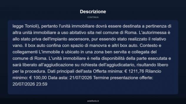 Immobile in asta di 14 m² in vendita a Roma - Foto 4
