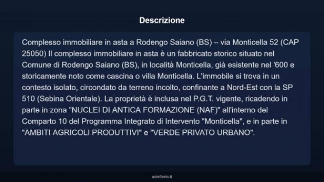 Immobile in asta di 6600 m² in vendita a Rodengo Saiano - Foto 3