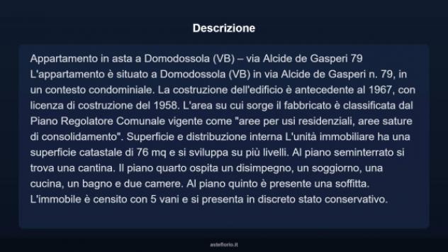 Immobile in asta di 76 m² in vendita a Domodossola - Foto 5