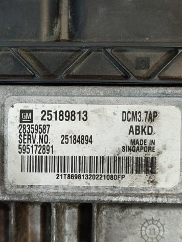 CENTRALINA MOTORE OPEL Antara Serie 25189813 Z22D1 diesel 2231 (0615) - Foto 2