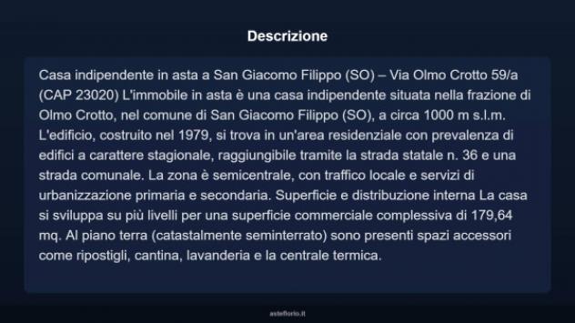 Immobile in asta di 179 m² con più di 5 locali in vendita a San Giacomo Filippo - Foto 4