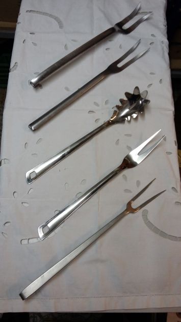 5 Forchettoni in acciaio
