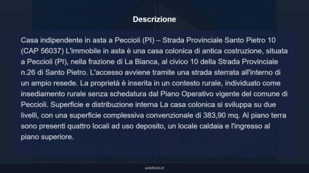Immobile in asta di 383 m², box auto in vendita a Peccioli - Foto 13