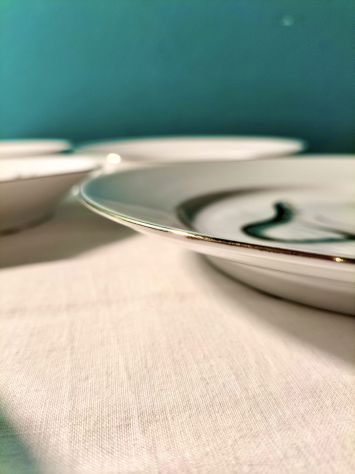 Servizio da Pesce Vintage Porcellana Bavaria Tirschenreuth (7 Pz) - Prezzo Tratt - Foto 3