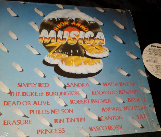 BUON ANNO MUSICA 1985 (Vasco Rossi, Simply Red, T.X.T) LP / 33 giri Ariston