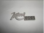 Scritta logo targhetta anteriore per Innocenti mini 1000 NUOVA IN METALLO