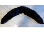 Collo pelliccia volpe nera vintage - colore naturale