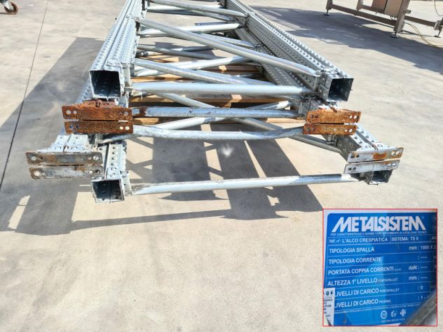spalle zincate per scaffali pallet usati - Foto 2