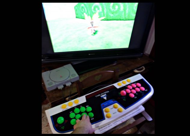 Joystick Arcade doppia postazione, anni 90 "Twin Blaze" Playstation - Foto 2