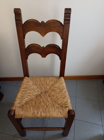 TAVOLO IN LEGNO MASSELLO CON SEDIE - Foto 3