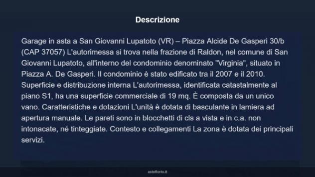 Immobile in asta di 19 m² in vendita a San Giovanni Lupatoto - Foto 8