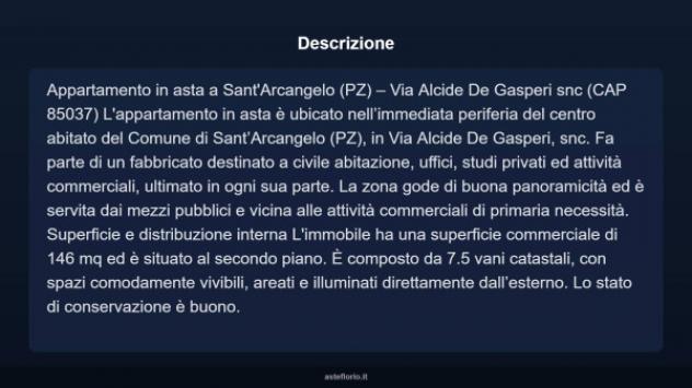 Immobile in asta di 146 m² in vendita a Sant'Arcangelo - Foto 5