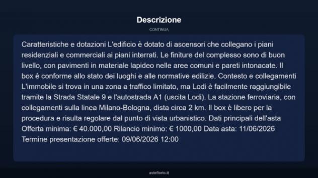 Immobile in asta di 19 m² in vendita a Lodi - Foto 9