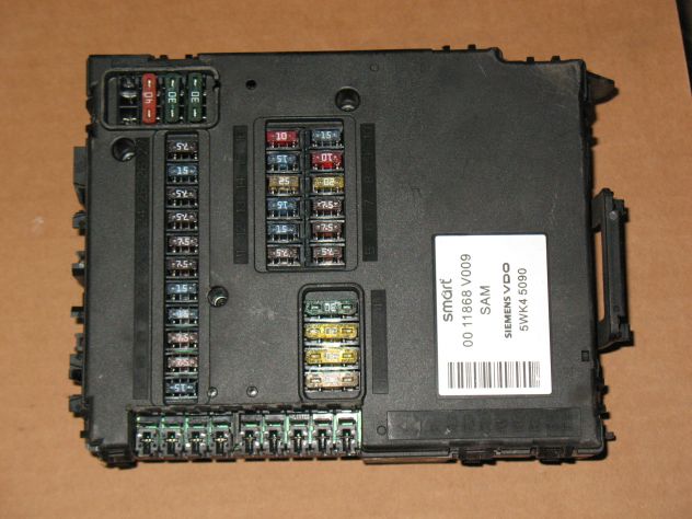 0011868V009 SAM BODY COMPUTER SMART 00 11868 V009 VDO 5WK45090 5WK4 5090 - Foto 3