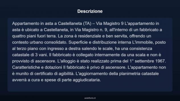 Immobile in asta di 45 m² in vendita a Castellaneta - Foto 12
