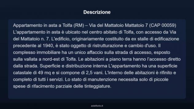 Immobile in asta di 49 m² in vendita a Tolfa - Foto 4