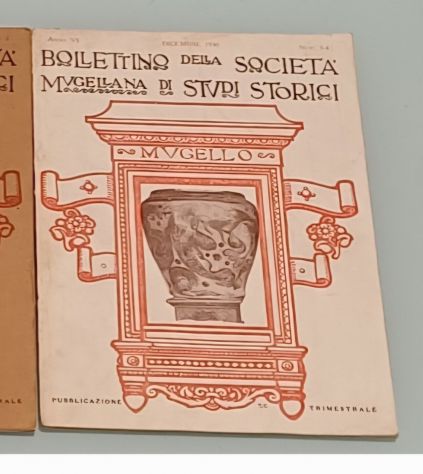 Tre numeri del "Bollettino della Società Mugellana di Studi Storici", 1923-30. - Foto 6