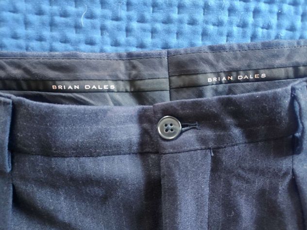 Pantalone gessato Brian Dales tg.48 in lana - Foto 7