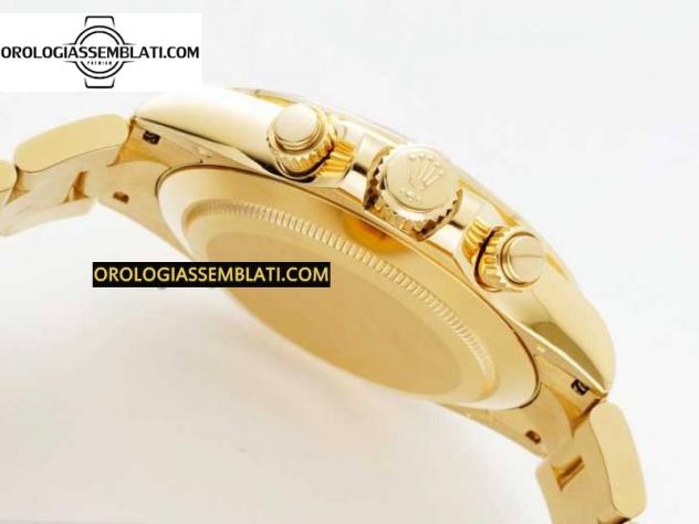 Rolex Replica DAYTONA 116508 1:1 BEST EDITION QUADRANTE NERO/YG SU BRACCIALE YG SA4130 V2 - Foto 5