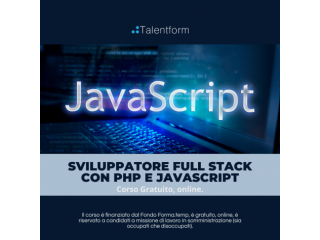 Corso 100% GRATUITO Sviluppatore Full Stack