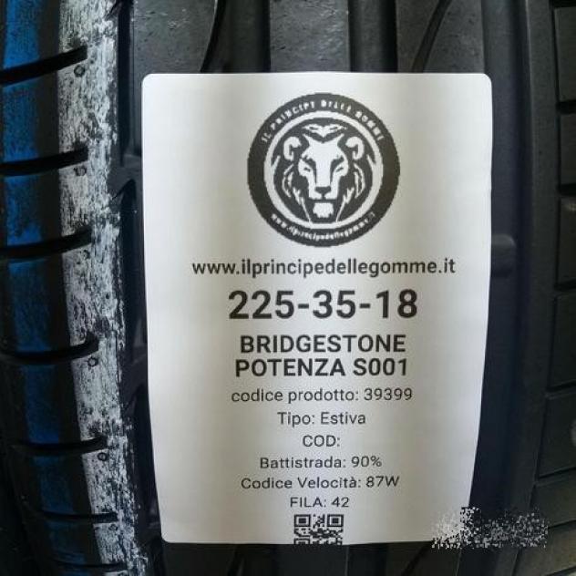 2 gomme 225 35 18 bridgestone a39399 - Foto 2