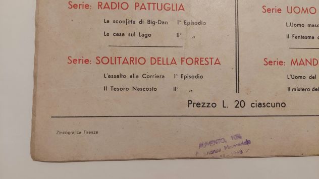 L'UOMO MASCHERATO 1°EPISODIO CASA EDITRICE NERBINI FIRENZE 21 LUGLIO, 1946 - Foto 4