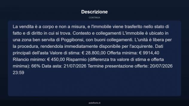Immobile in asta di 38 m² in vendita a Poggibonsi - Foto 8