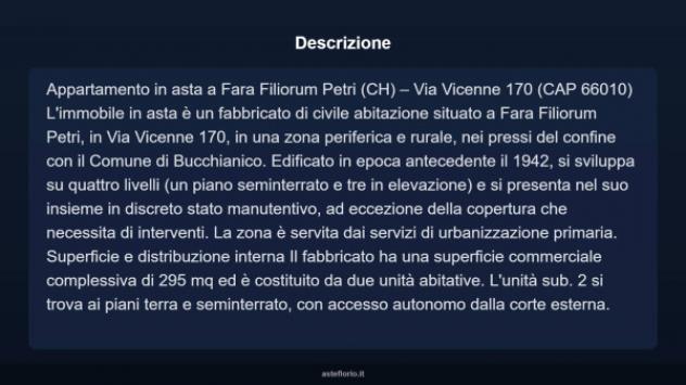 Immobile in asta di 295 m² in vendita a Fara Filiorum Petri - Foto 3