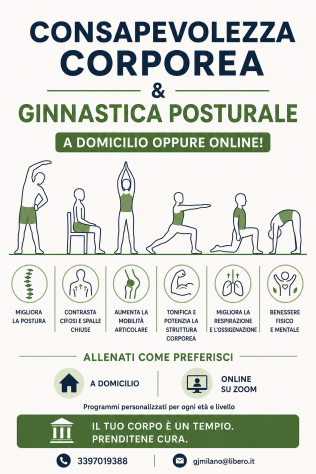 GINNASTICA POSTURALE - STRETCHING - FITNESS A DOMICILIO OPPURE ONLINE!! - Foto 2