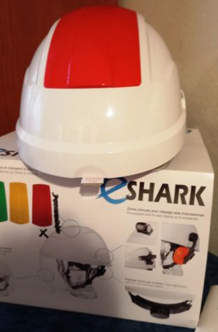 Elmetto di protezione per Elettricisti E-SHARK con visiera integrata cod. TC42ES - Foto 4