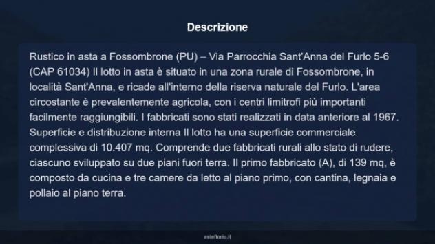 Immobile in asta di 10407 m² con più di 5 locali in vendita a Fossombrone - Foto 11