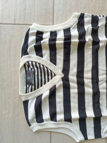Gilet tecnico cotone Converse bianco e nero - Foto 4