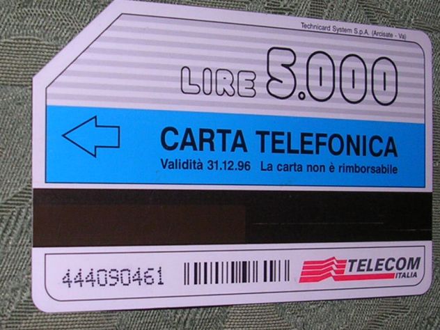 SCHEDA TELEFONICA ITALIA 47U