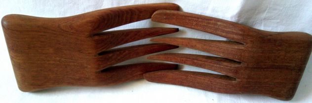 Posate in legno massello per insalata - Foto 4