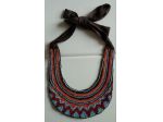 COLLANA DI PERLINE TURCHESI E ARANCIONI